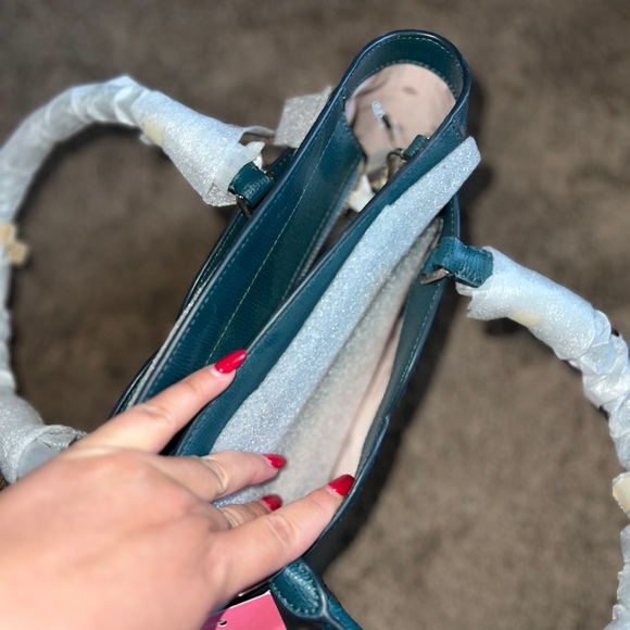 Kate Spade Brand New Purse Bag Teal Green Pink - Picture 13 of 14